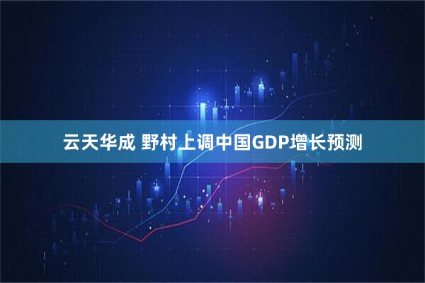 云天华成 野村上调中国GDP增长预测